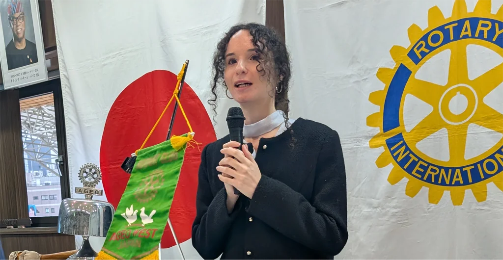 2026学年度米山記念奨学生 ボコブサ ミラ エヴェ スザンネ様（久喜ロータリークラブ）